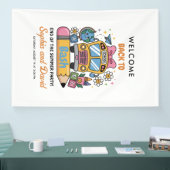 School’s Back Bash! Editable End of Summer Party  Spandoek (Beurs)