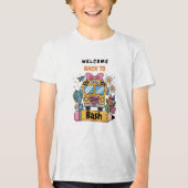 School’s Back Bash! Editable End of Summer Party  Tri-Blend Shirt (Voorkant)