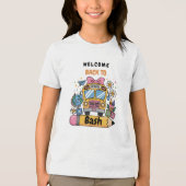 School’s Back Bash! Editable End of Summer Party  Tri-Blend Shirt (Voorkant)
