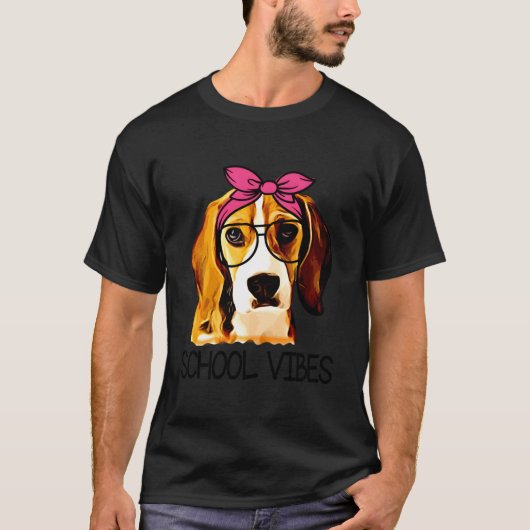 School S Leraar Klas Beagle T-shirt (Voorkant)