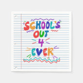 School’s Out Forever Loose Leaf Paper Servet (Voorkant)