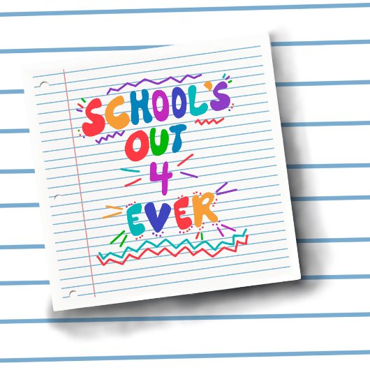 School’s Out Forever Losbladig Papier Servet