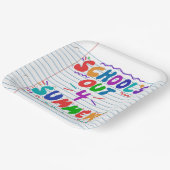 School’s Out Loose Leaf Paper Invitation Papieren Bordje (Gebogen)