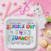 School’s Out Loose Leaf Paper Invitation Papieren Bordje (Feest)