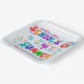 School’s Out Loose Leaf Paper Invitation Papieren Bordje (Gebogen)