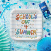 School’s Out Loose Leaf Paper Papieren Bordje (Feest)