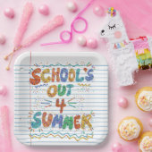 School’s Out Loose Leaf Paper Papieren Bordje (Feest)