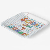 School’s Out Loose Leaf Paper Papieren Bordje (Gebogen)