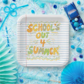 School’s Out Loose Leaf Paper Papieren Bordje (Feest)