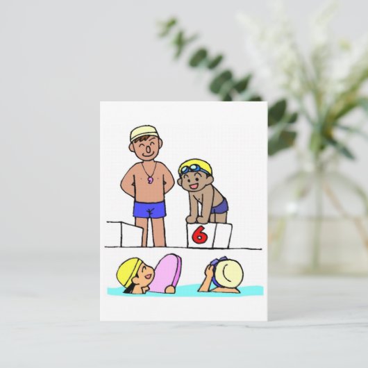 School-schemerbijeenkomst Briefkaart (Staand voorkant)