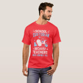 School Schoonmaker Omdat leraren helden nodig hebb T-shirt (Voorkant volledig)