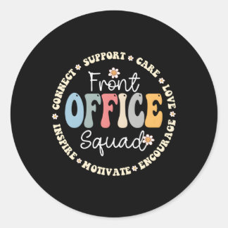 School Secretary Admin Appreciation Front Kantoor  Ronde Sticker