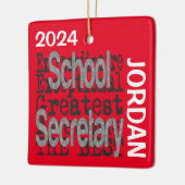 School Secretary Extraordinaire CUSTOM Keramisch Ornament (Links)