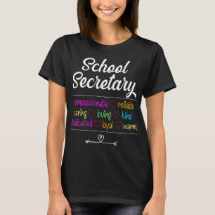 School Secretary Love School Team Kantoor T-shirt
