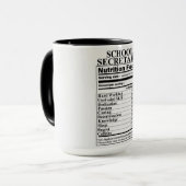 School Secretary Nutrition Facts Mok (Voorkant links)