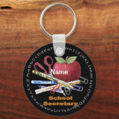 School Secretary sleutelhanger (Voorkant)