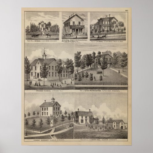 School, seminarie, voorzitterschappen, Minnesota Poster (Voorkant)