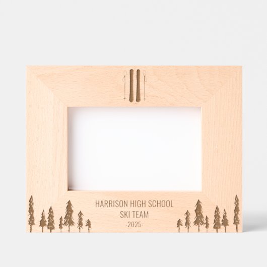 School Ski Team Custom Gegraveerde Lijstjes (Voorkant)