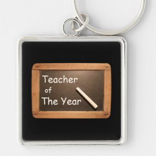 School Slate Leraar van het Jaar sleutelhanger