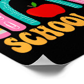 School Slp Regenboog Potlood Vrouwen Byck Naar Sch Poster (Hoek)