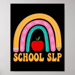 School Slp Regenboog Potlood Vrouwen Byck Naar Sch Poster