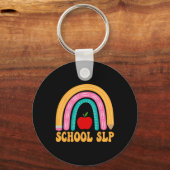 School Slp Regenboog Potlood Vrouwen Byck Naar Sch Sleutelhanger (Voorkant)