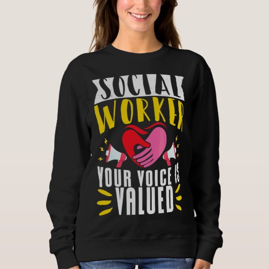 School Social Work Month Hands Solcial Workeryou Trui (Voorkant)