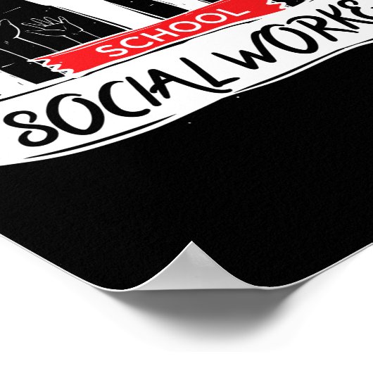 School Social Worker Hands Poster (Hoek)