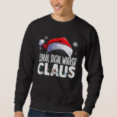 School Social Worker Santa Claus Christmas Matchin Trui (Voorkant)