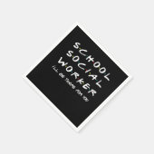 School Social Worker Student Social Work Gift Servet (Hoek)