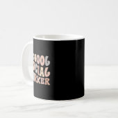 School Social Workers Groovy School Social Worker Koffiemok (Voorkant links)