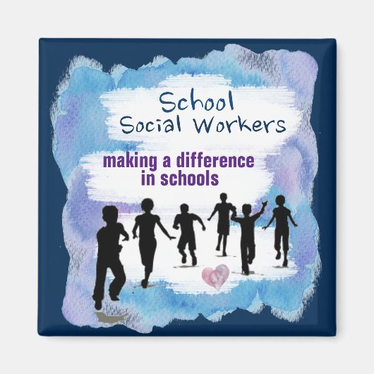 School sociale werkers maken een verschil magneet (Voorkant)