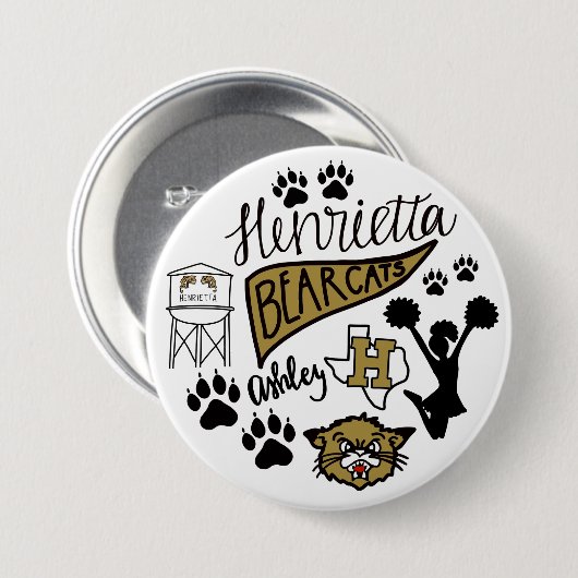 School Spirit Button (Voorkant /achterkant)