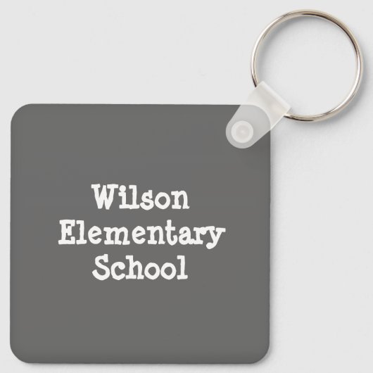 School Spirit Mini schoolbord Sleutelhanger (Achterkant)