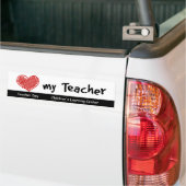 School Spirit Teacher Day Bumpersticker (Op Truck)