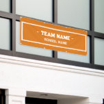 School Sport Banner voor Gym of Evenement<br><div class="desc">Aangepaste sportbanner voor schoolsportschool of sportevenement. De banner kan met team en schoolnaam worden gepersonaliseerd. Show school spirit voor spelers met een teken van steun.</div>