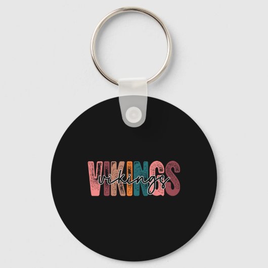 School Sport Fan Team Spirit Sleutelhanger (Voorkant)
