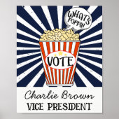 School Stemposter What’s Poppin Campagne Poster (Voorkant)
