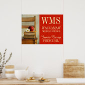  School Stoel School Poster (Keuken)