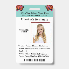 School Student Boys Meisjes ID Identificatie Kaart Badge