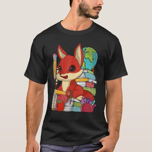 School-student Forest Natuur Animal Fox Cute Fox T-shirt (Voorkant)