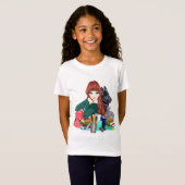 School Study Buddies Furry Vrienden Meisjes T-shirt (Voorkant volledig)