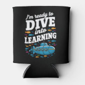 School Submarine klaar om te duiken in het leren Blikjeskoeler (Voorkant)