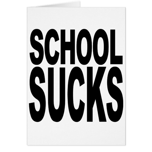 School Sucks (Voorkant)