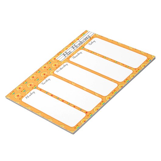 School Supplies en Rainbow Hearts Pattern School Notitieblok (Schuin)