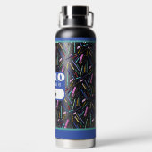 School supplies pattern waterfles (Achterkant)