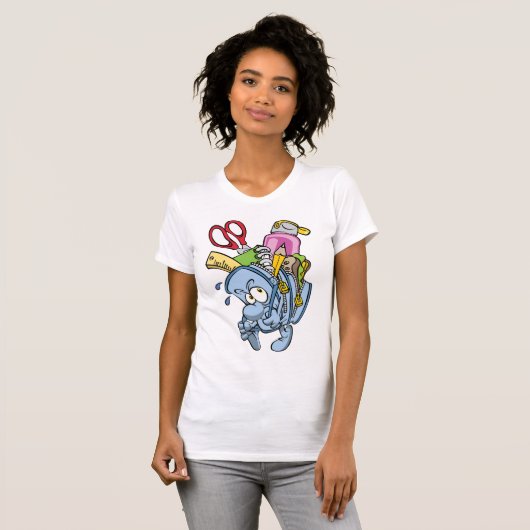 School Supplies Vrouwen T-shirt (Voorkant volledig)