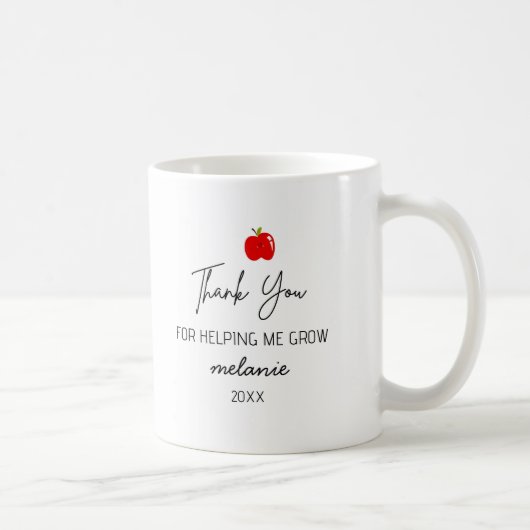 School Supply Rainbow Custom Teacher Thank your  Koffiemok (Rechts)