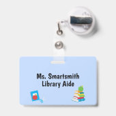 School Supply Teacher Aide Grade Department Badge (Achterkant met uittrekbare clip)