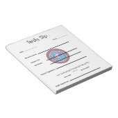 School Tardy Slip Notitieblok (Schuin)